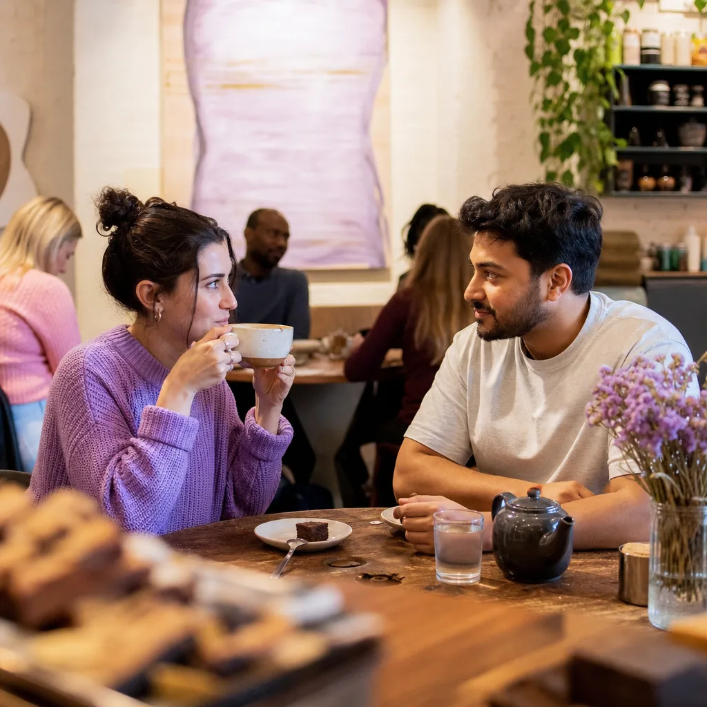 London hospitality worker sending a date an update after a late finish