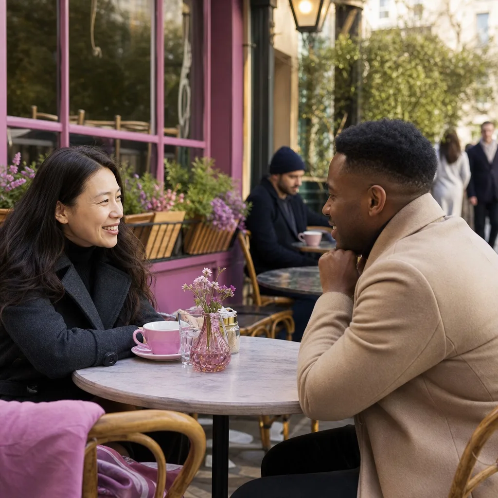London singles arranging a convenient meeting place on their phones